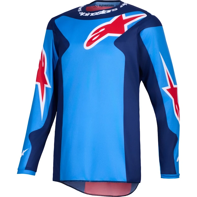 Camiseta ALPINESTARS OFF-R FLUID GRID AZUL / ROJO