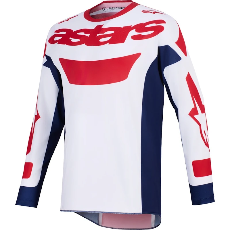 Camiseta ALPINESTARS OFF-R RACER RIWAY BLANCO / AZUL / ROJO
