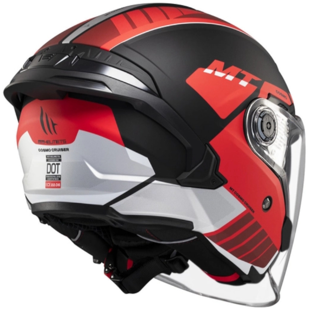MT COSMO SV CRUISER B5 NEGRO/ ROJO MATE - Imagen 2