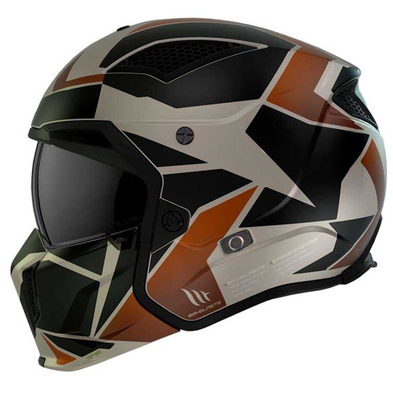 MT STREETFIGHTER SV S P1R B9 MATT BLACK SAND - Imagen 2