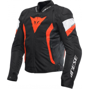 DAINESE AVRO 5 TEX NEGRO/ ROJO FLUOR/ BLANCO