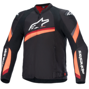 ALPINESTARS T-GP PLUS R-V4 NEGRO/ ROJO FLUOR