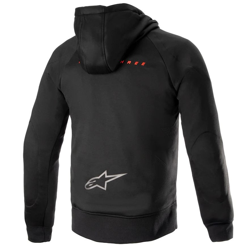 MM93 - SUDADERA TÉCNICA ALPINESTARS THUNDER HOODIE NEGRO/ROJO - Imagen 2