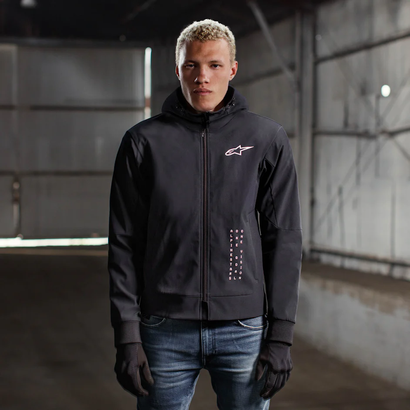 SUDADERA TECNICA ALPINESTARS RADIUM NEGRO/ BLANCO - Imagen 2