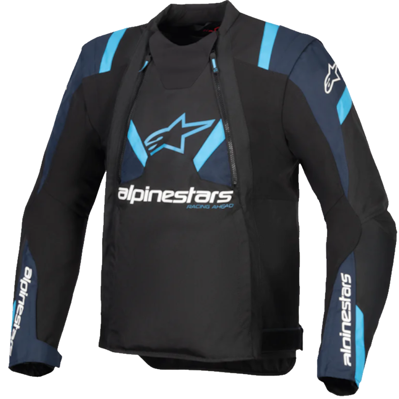 ALPINESTARS T-STUNT AIR NEGRA/ AZUL OSCURO/ AZUL