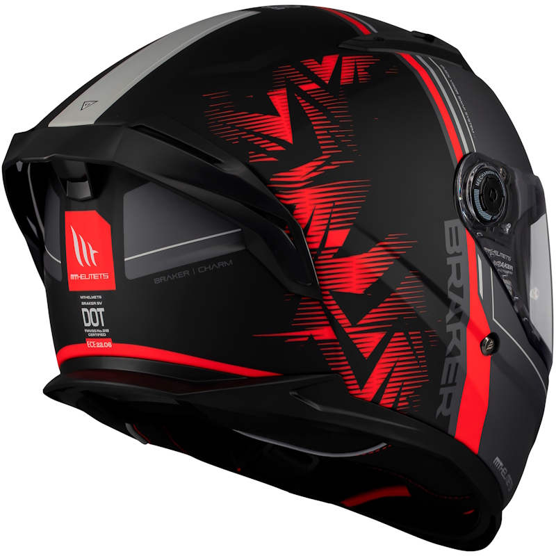 MT BRAKER SV CHARM B5 NEGRO/ ROJO MATE - Imagen 2