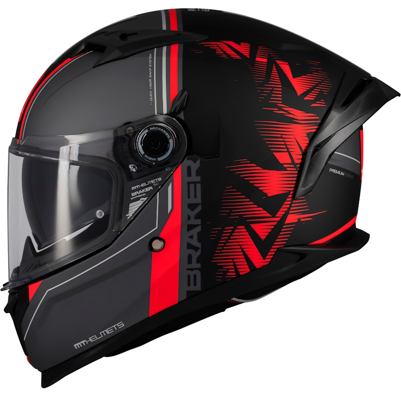 MT BRAKER SV CHARM B5 NEGRO/ ROJO MATE - Imagen 3