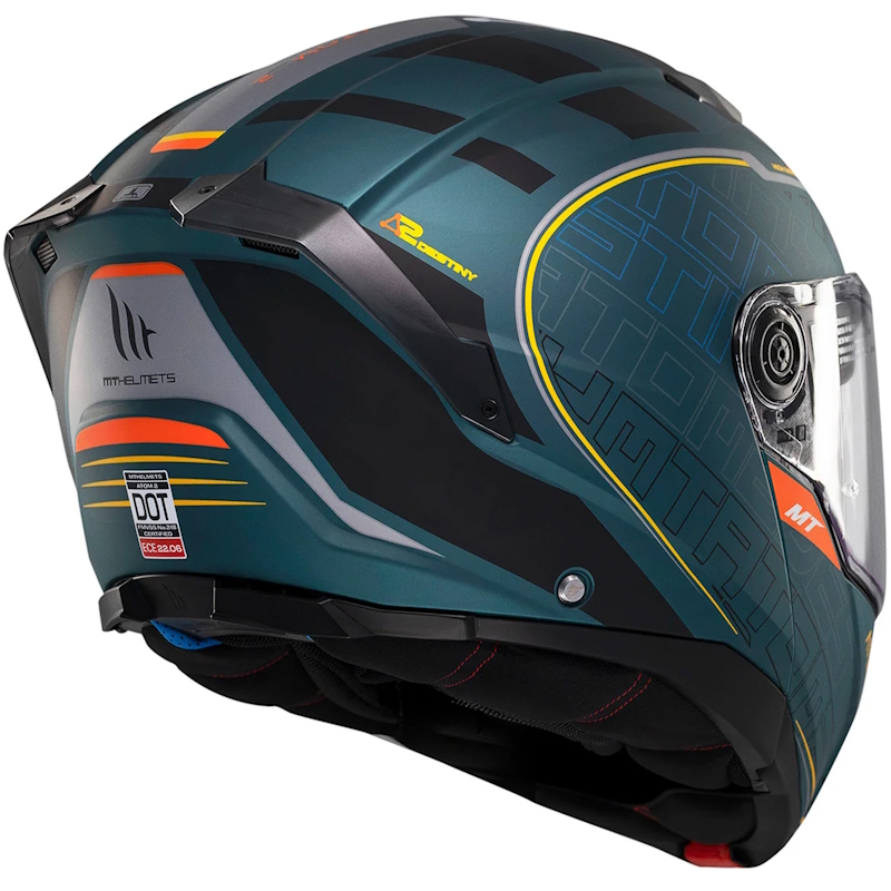 MT ATOM 2 SV DESTINY C6 AZUL/ AMARILLO MATE - Imagen 2