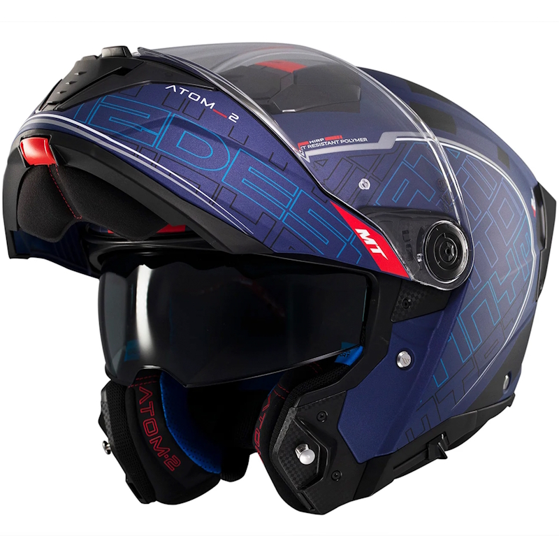 MT ATOM 2 SV DESTINY C7 NEGRO/ AZUL MATE - Imagen 2