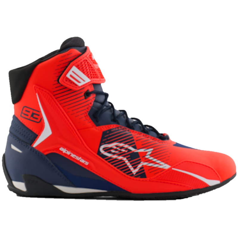 MM93 - BOTAS ALPINESTARS FASTER 4 ROJO FLUOR/ AZUL OSCURO - Imagen 2