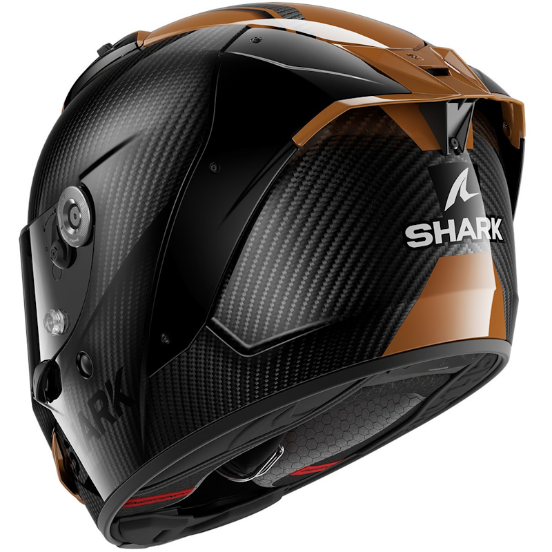 SHARK AERON CARBON SKIN CARBONO/ ORO - Imagen 2