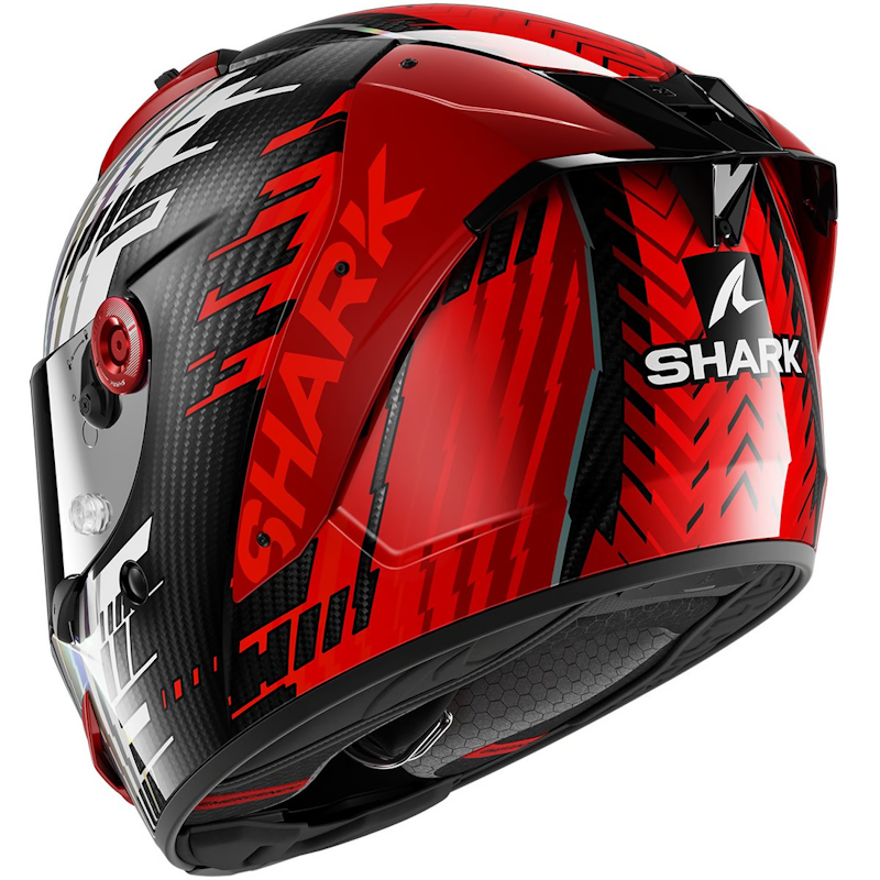 SHARK AERON EDGY CARBONO/ ROJO/ CROMO - Imagen 2