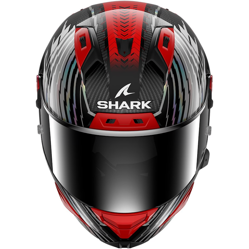 SHARK AERON EDGY CARBONO/ ROJO/ CROMO - Imagen 3
