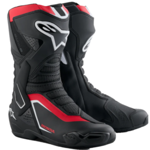 HONDA - BOTAS ALPINESTARS SMX-6 V3 NEGRO/ ROJO BRILLO/ BLANCO