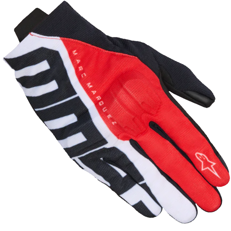MM93 - GUANTE ALPINESTARS REEF V2 NEGRO / ROJO BRILLO/ BLANCO