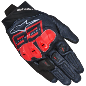 MM93 - GUANTE ALPINESTARS SPX-1 NEGRO/ ROJO BRILLO/ BLANCO