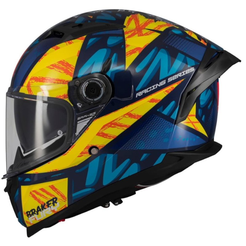 MT BRAKER SV FURY C17 AZUL/ AMARILLO BRILLO - Imagen 2