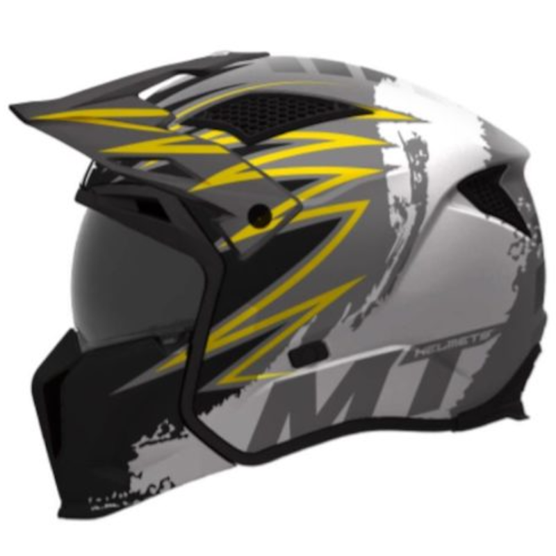 MT STREETFIGHTER SV S TACKLE B2 NEGRO/ GRIS/ AMARILLO MATE
