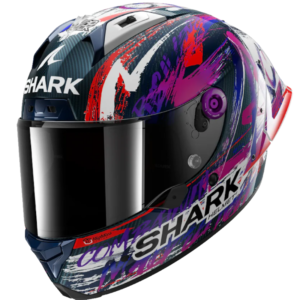 SHARK AERON GP FIM REPLICA ZARCO SIGNATURE CARBON/ WHITE/ VIOLET