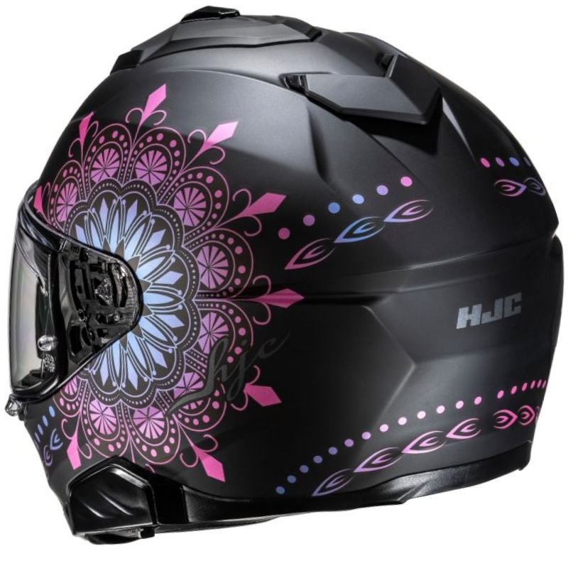 HJC i71 NIEL MC28SF NEGRO/ ROSA - Imagen 2
