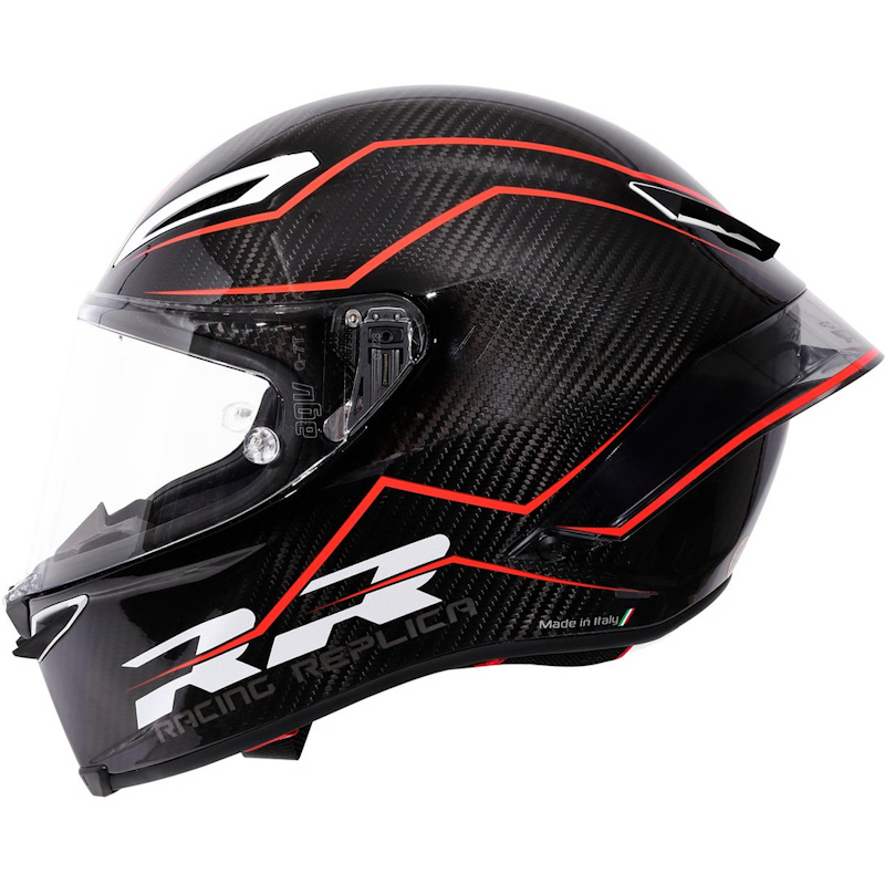 AGV PISTA GP RR E2206-DOT MPLK PERFORMANTE CARBON/ RED - Imagen 6