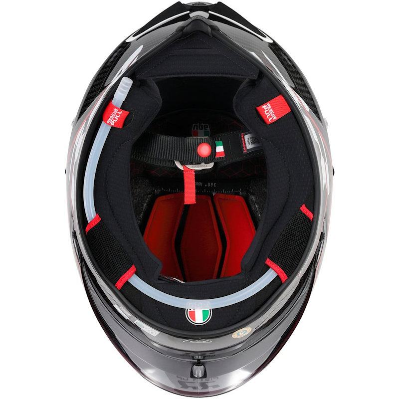 AGV PISTA GP RR E2206-DOT MPLK PERFORMANTE CARBON/ RED - Imagen 8