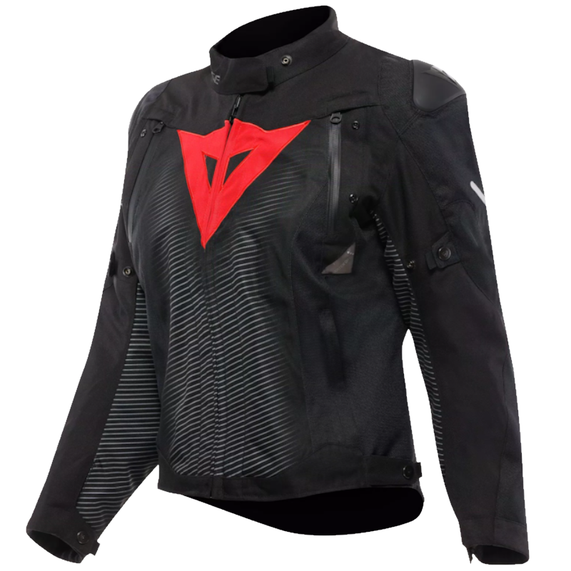 DAINESE LADY SUPER SPRINT D-DRY NEGRO/ NEGRO/ ROJO LAVA