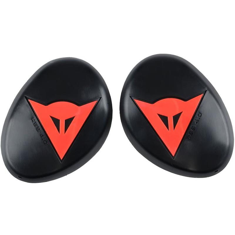 DESLIZADORES DAINESE RODILLA (JUEGO) RSS 4.0 NEGRO/ ROJO FLUOR