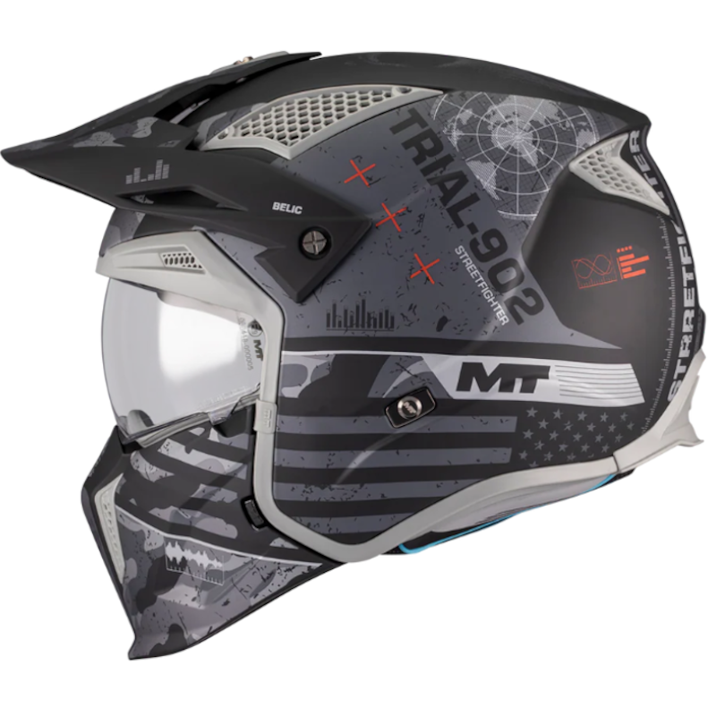 MT STREETFIGHTER SV S BELIC B2 GRIS/ BLANCO MATE - Imagen 2