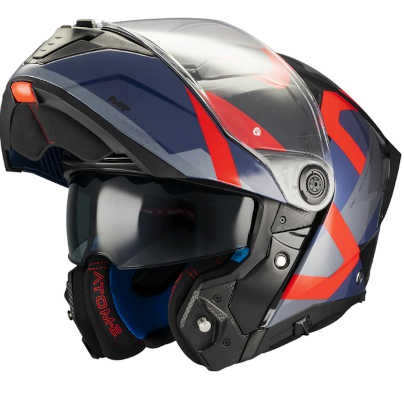 MT ATOM 2 SV DEXTER B15 AZUL/ GRIS/ ROJO BRILLO - Imagen 2
