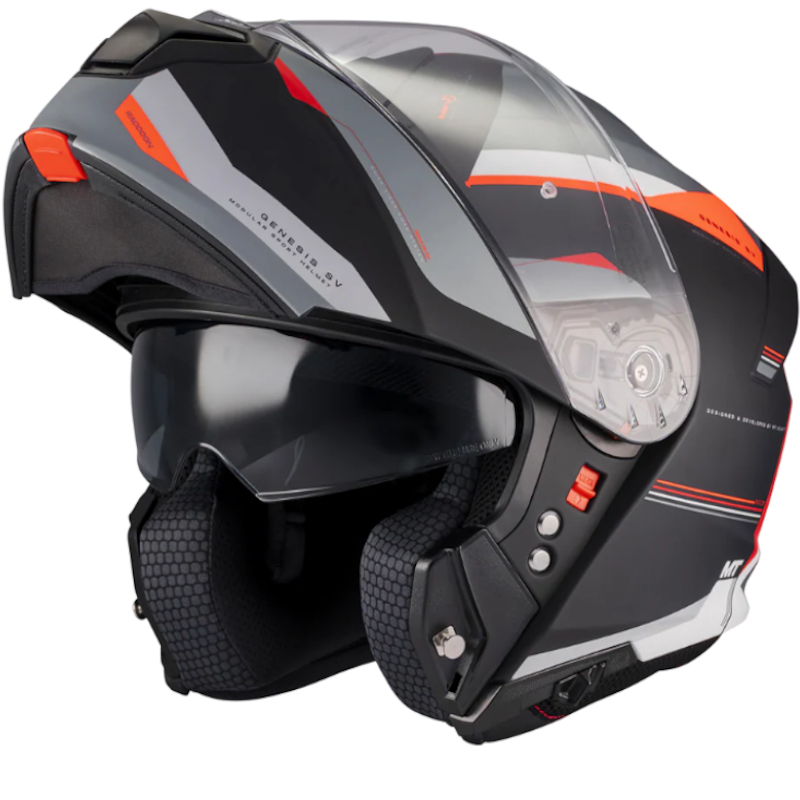 MT GENESIS SV RACCOON B5 NEGRO/ GRIS/ ROJO MATE - Imagen 2
