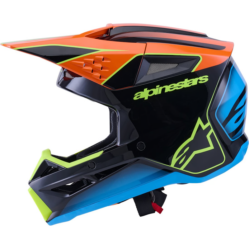 ALPINESTARS SM-3 FRAY NEGRO/ NJ/ AM-FLUOR BRILLO - Imagen 2