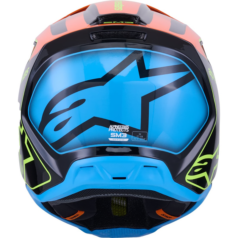 ALPINESTARS SM-3 FRAY NEGRO/ NJ/ AM-FLUOR BRILLO - Imagen 3