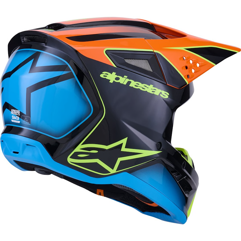 ALPINESTARS SM-3 FRAY NEGRO/ NJ/ AM-FLUOR BRILLO - Imagen 4