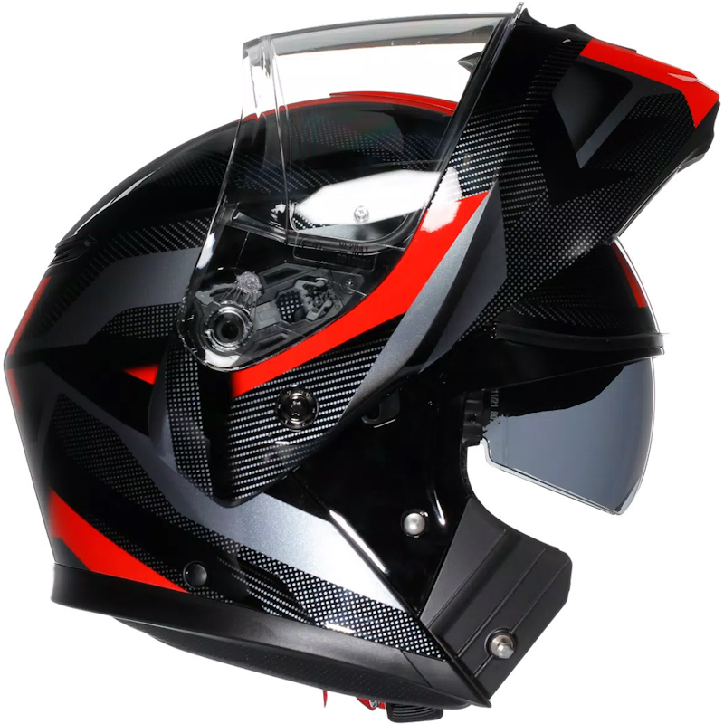 AGV STREETMODULAR E2206 MPLK LEDRO NEGRO/ ROJO - Imagen 4