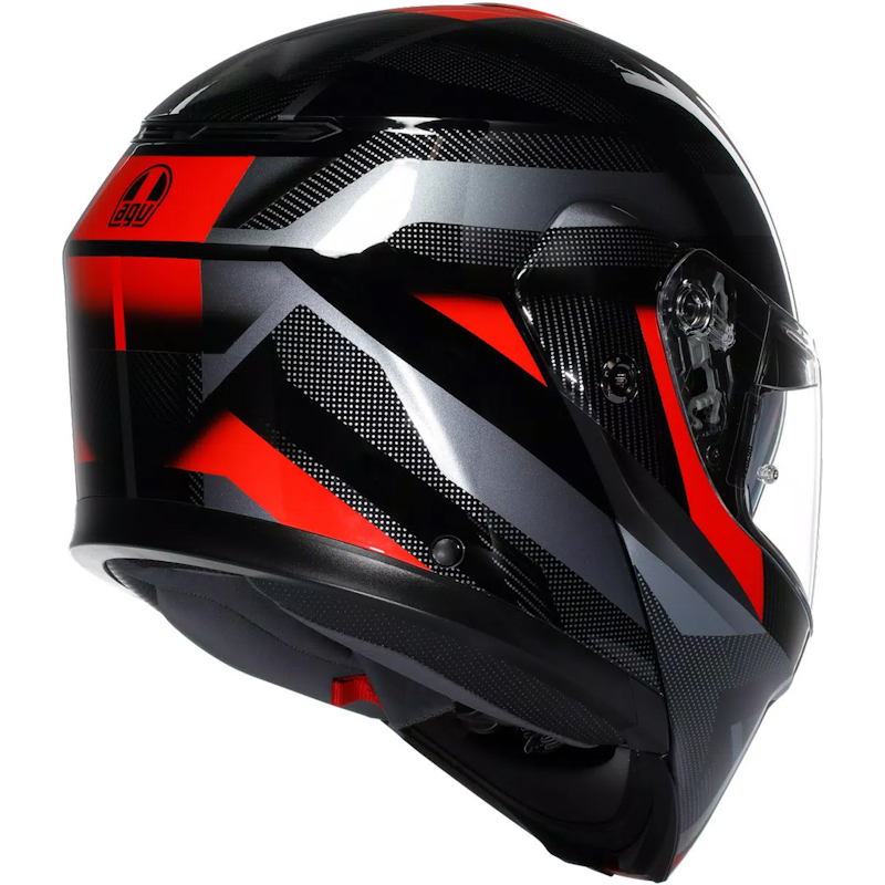 AGV STREETMODULAR E2206 MPLK LEDRO NEGRO/ ROJO - Imagen 5
