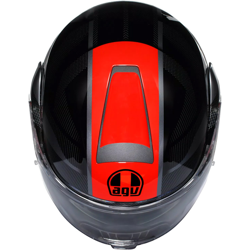 AGV STREETMODULAR E2206 MPLK LEDRO NEGRO/ ROJO - Imagen 2