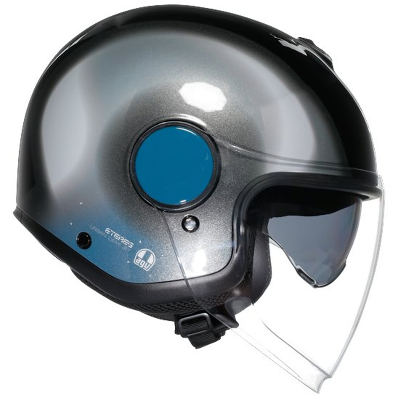 AGV ETERES MULTI LEVANTO NEGRO/ PLATA/ AZUL - Imagen 5