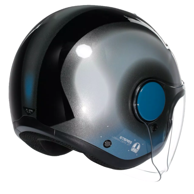 AGV ETERES MULTI LEVANTO NEGRO/ PLATA/ AZUL - Imagen 6