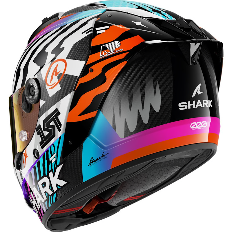SHARK AERON SPEED-FANCY CARBON/ ROSA/ LILA/ NARANJA - Imagen 2