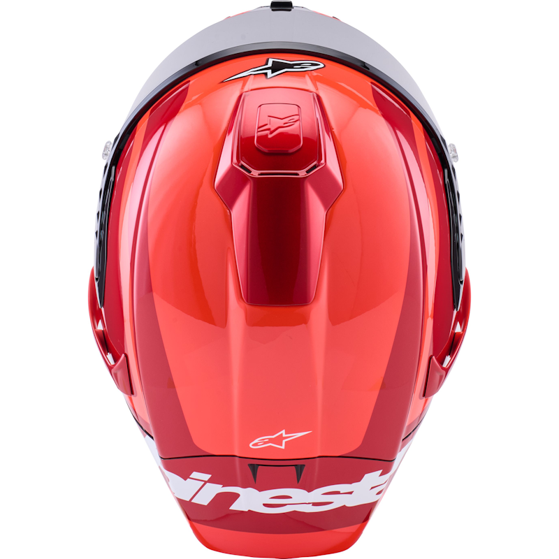 ALPINESTARS SUPERTECH R10 ECE06/DOT/FIM ARIUS NEGRO/ BLANCO/ ROJO BRILLO - Imagen 7