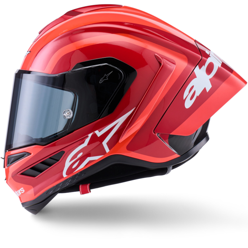ALPINESTARS SUPERTECH R10 ECE06/DOT/FIM ARIUS NEGRO/ BLANCO/ ROJO BRILLO - Imagen 3