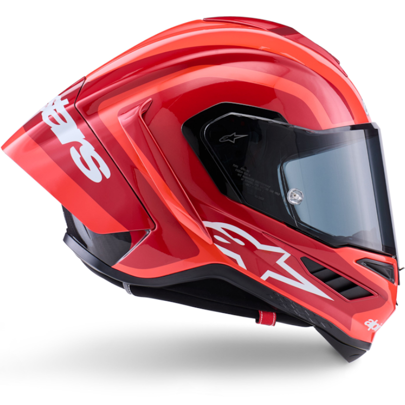 ALPINESTARS SUPERTECH R10 ECE06/DOT/FIM ARIUS NEGRO/ BLANCO/ ROJO BRILLO - Imagen 4