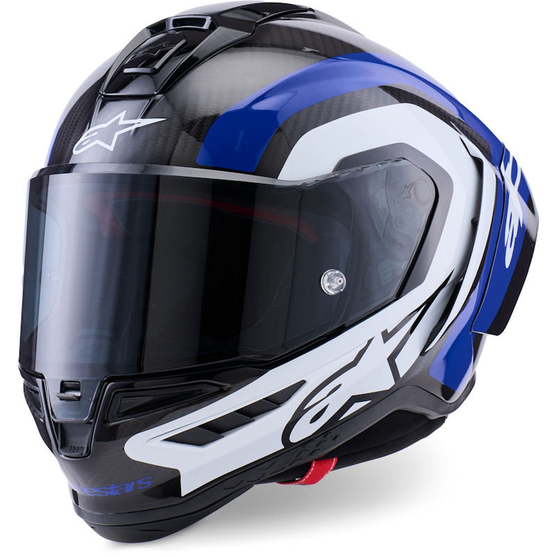 ALPINESTARS SUPERTECH R10 ECE06/DOT/FIM ARIUS NEGRO/ BLANCO/ AZUL BRILLO