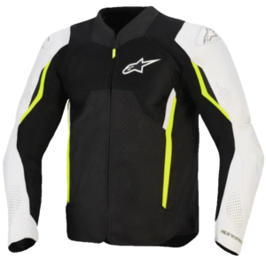 ALPINESTARS AST V3 AIR NEGRA/ PLATA/ AMARILLO FLUOR