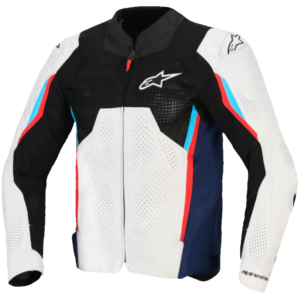 ALPINESTARS AST V3 AIR PLATA/ AZUL/ ROJO BRILLO