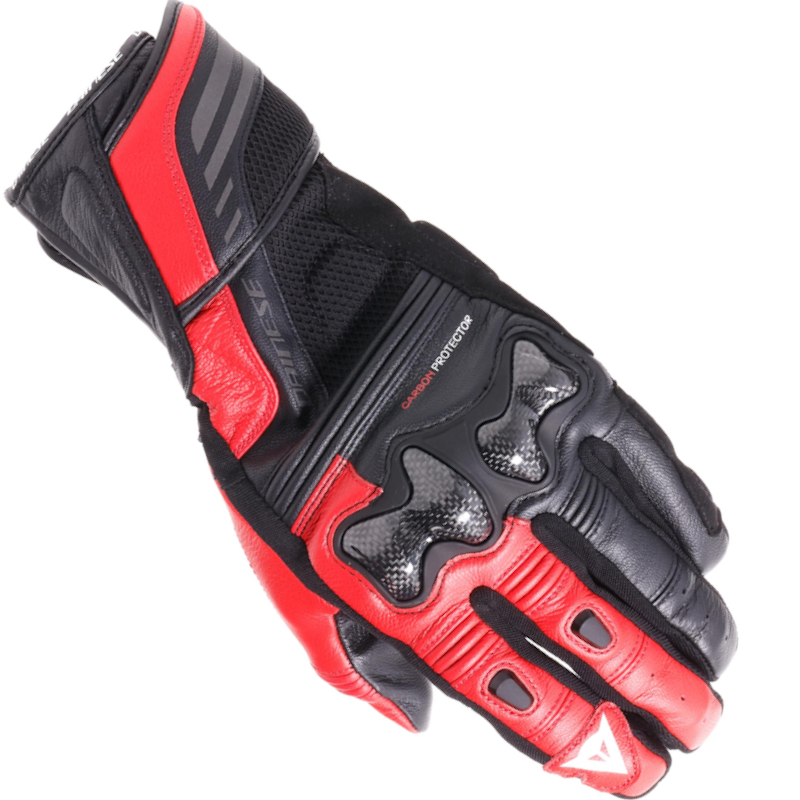 DAINESE REACTO CARBON LONG NEGRO/ ROJO LAVA - Imagen 2