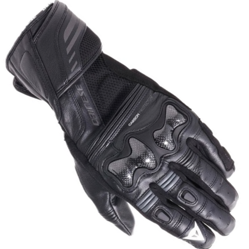 DAINESE REACTO CARBON LONG NEGRO/ ROJO LAVA - Imagen 3