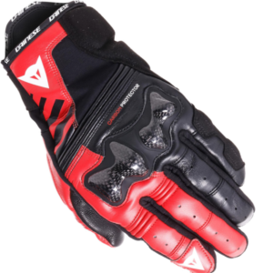 DAINESE REACTO CARBON SHORT NEGRO/ ROJO LAVA