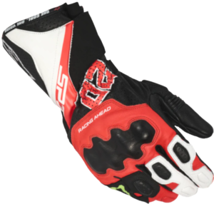 FQ20 - GUANTE ALPINESTARS SP-3 MONSTER NEGRO/ ROJO FLUOR/ BL